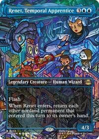 Renet, Temporal Apprentice (Borderless) - Teenage Mutant Ninja Turtles - Magic: The Gathering card