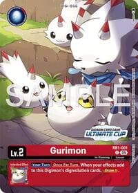 Gurimon (Ultimate Cup 26-27 Season 1 Participant) - Resurgence Booster - Digimon Card Game card