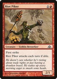 Riot Piker - Dragon's Maze - Magic: The Gathering card