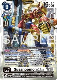 Susanoomon ACE (Reprint) - Advanced Booster Digimon Generation - Digimon Card Game card