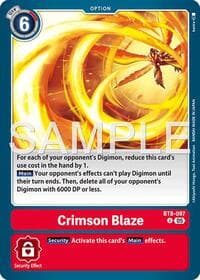 Crimson Blaze (Reprint) - Advanced Booster Digimon Generation - Digimon Card Game card