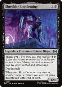 Shredder, Unrelenting - Teenage Mutant Ninja Turtles - Magic: The Gathering card