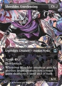 Shredder, Unrelenting (Borderless) - Teenage Mutant Ninja Turtles - Magic: The Gathering card