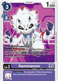 Gammamon - LM-016 (Reprint) - Advanced Booster Digimon Generation - Digimon Card Game card