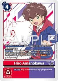Hiro Amanokawa - BT21-080 (Reprint) - Advanced Booster Digimon Generation - Digimon Card Game card