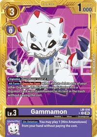 Gammamon - LM-016 (Gold Border) - Advanced Booster Digimon Generation - Digimon Card Game card