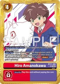 Hiro Amanokawa - BT21-080 (Gold Border) - Advanced Booster Digimon Generation - Digimon Card Game card