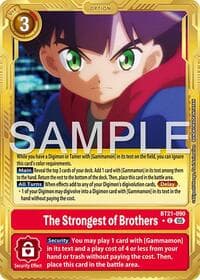 The Strongest of Brothers (Gold Border) - Advanced Booster Digimon Generation - Digimon Card Game card