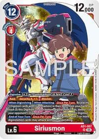 Siriusmon - Advanced Booster Digimon Generation - Digimon Card Game card