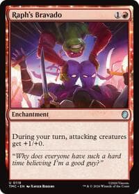 Raph's Bravado - Commander: Teenage Mutant Ninja Turtles - Magic: The Gathering card