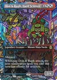 Don & Raph, Hard Science (Borderless) - Teenage Mutant Ninja Turtles - Magic: The Gathering card