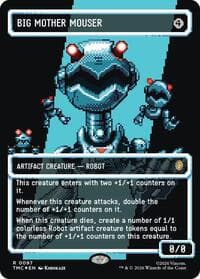Big Mother Mouser (Borderless) (Surge Foil) - Commander: Teenage Mutant Ninja Turtles - Magic: The Gathering card