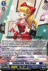 Fashion Doll, Ruby Rouge - DZ-BT12: Chasm of Lost Souls - Cardfight Vanguard card