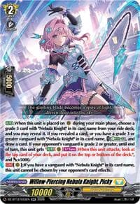 Willow-Piercing Nebula Knight, Picky - DZ-BT12: Chasm of Lost Souls - Cardfight Vanguard card