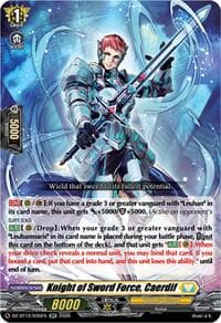 Knight of Sword Force, Caerdif - DZ-BT12: Chasm of Lost Souls - Cardfight Vanguard card