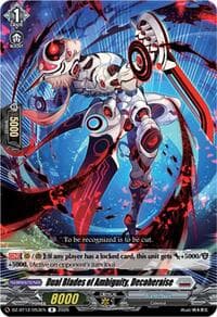 Dual Blades of Ambiguity, Decoheraise - DZ-BT12: Chasm of Lost Souls - Cardfight Vanguard card
