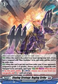 Slaying Strategy: Raging Strike - DZ-BT12: Chasm of Lost Souls - Cardfight Vanguard card