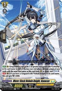 Water Slash Nebula Knight, Kanacus - DZ-BT12: Chasm of Lost Souls - Cardfight Vanguard card