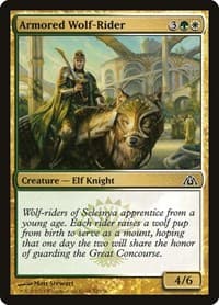 Armored Wolf-Rider - Dragon's Maze - Magic: The Gathering card