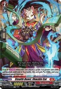 Stealth Beast, Shackle Cat - DZ-BT12: Chasm of Lost Souls - Cardfight Vanguard card