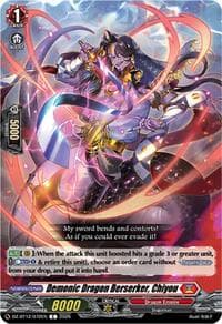 Demonic Dragon Berserker, Chiyou - DZ-BT12: Chasm of Lost Souls - Cardfight Vanguard card