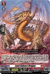 Land Subvert Dragon - DZ-BT12: Chasm of Lost Souls - Cardfight Vanguard card