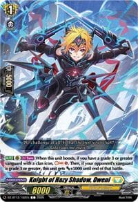 Knight of Hazy Shadow, Oweni - DZ-BT12: Chasm of Lost Souls - Cardfight Vanguard card