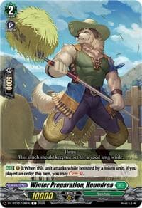 Winter Preparation, Houndrea - DZ-BT12: Chasm of Lost Souls - Cardfight Vanguard card
