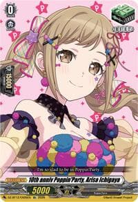 10th anniv Poppin'Party, Arisa Ichigaya - DZ-BT12: Chasm of Lost Souls - Cardfight Vanguard card