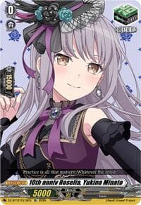 10th anniv Roselia, Yukina Minato - DZ-BT12: Chasm of Lost Souls - Cardfight Vanguard card