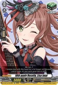 10th anniv Roselia, Lisa Imai - DZ-BT12: Chasm of Lost Souls - Cardfight Vanguard card