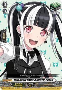 10th anniv RAISE A SUILEN, PAREO - DZ-BT12: Chasm of Lost Souls - Cardfight Vanguard card