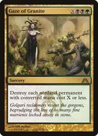 Gaze of Granite - Dragon's Maze - Magic: The Gathering card