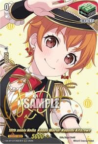 10th anniv Hello, Happy World! Hagumi Kitazawa (EXS) - DZ-BT12: Chasm of Lost Souls - Cardfight Vanguard card