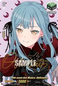 10th anniv Ave Mujica, Oblivionis (EXS) - DZ-BT12: Chasm of Lost Souls - Cardfight Vanguard card