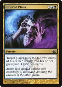 Pilfered Plans - Dragon's Maze - Magic: The Gathering card