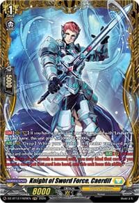 Knight of Sword Force, Caerdif (FR) - DZ-BT12: Chasm of Lost Souls - Cardfight Vanguard card
