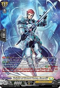 Knight of Sword Force, Caerdif (SR) - DZ-BT12: Chasm of Lost Souls - Cardfight Vanguard card