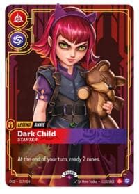 Annie, Dark Child - Riftbound Organized Play Promotional Cards - Riftbound: League of Legends Trading Card Game card