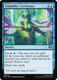 Donatello's Technique - Teenage Mutant Ninja Turtles - Magic: The Gathering card