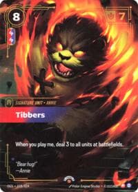 Tibbers - Riftbound Organized Play Promotional Cards - Riftbound: League of Legends Trading Card Game card