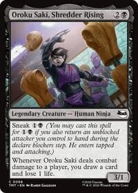 Oroku Saki, Shredder Rising - Teenage Mutant Ninja Turtles - Magic: The Gathering card
