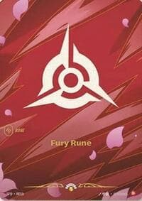 Fury Rune (R01b) - Spiritforged - Riftbound: League of Legends Trading Card Game card