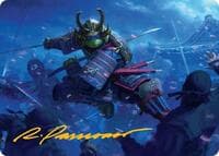 Leonardo, Sewer Samurai Art Card (1/54) (Gold-Stamped Signature) - Art Series: Teenage Mutant Ninja Turtles - Magic: The Gathering card