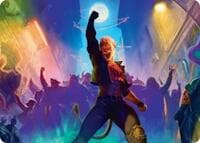 Sally Pride, Lioness Leader Art Card - Art Series: Teenage Mutant Ninja Turtles - Magic: The Gathering card