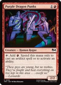Purple Dragon Punks - Teenage Mutant Ninja Turtles - Magic: The Gathering card