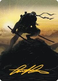 Leonardo, Sewer Samurai Art Card (20/54) (Gold-Stamped Signature) - Art Series: Teenage Mutant Ninja Turtles - Magic: The Gathering card