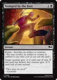 Stomped by the Foot - Teenage Mutant Ninja Turtles - Magic: The Gathering card