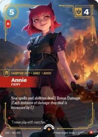Annie, Fiery - Riftbound Organized Play Promotional Cards - Riftbound: League of Legends Trading Card Game card