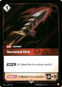 Serrated Dirk - Riftbound Organized Play Promotional Cards - Riftbound: League of Legends Trading Card Game card